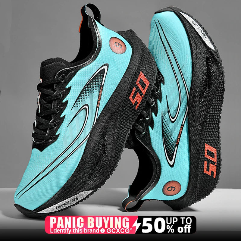 Running Shoes Speciality Carbon Board Marathon Men Sports Breathable Lightweight Women'S Comfortable Athletic Nonskid Sneakers﻿