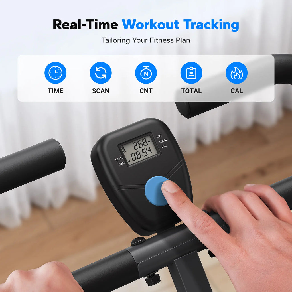 Merach 2-In-1 Squat Rowing Machine, Adjustable Resistance Glutes Leg Workout Equipment with LCD Monitor, 350LBS Capacity Home Gym Exercise for Women Summervibes